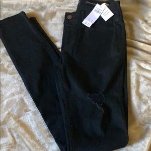 NWT Hollister Black Denim Skinny Jeans, Low Rise 7